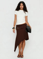 Chelese Cut Out Ruched Top White