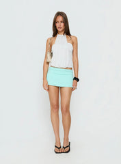 Slip Away Draped Top Grey