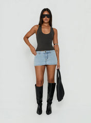 Solanah Knit Tank Top Charcoal
