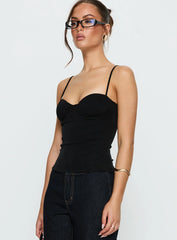 Anataza Underwire Top Black