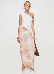 Sensua One Shoulder Top White