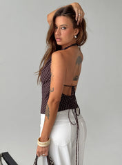 Gaybriel Cowl Neck Low Back Top Wine Check
